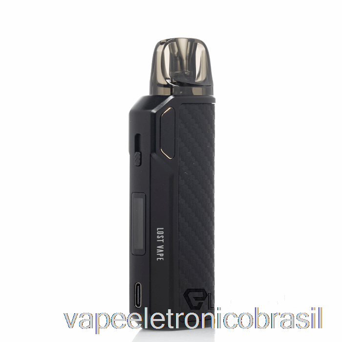 Vape Eletrônico Perdido Vape Thelema Elite 40 Pod Kit Preto Carbono
